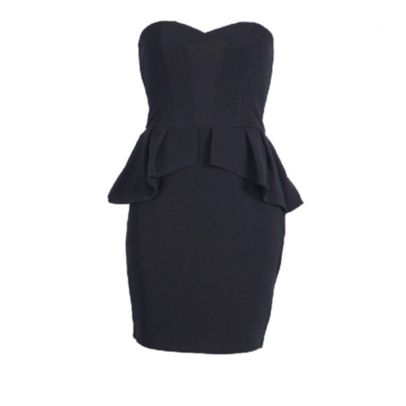 Sweetheart Peplum Cocktail Mini Dress - Picture 4 of 4